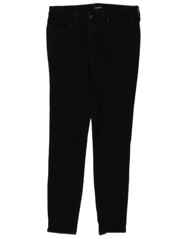 Dkny Womens Skinny Jeans W27 L27 Black Cotton