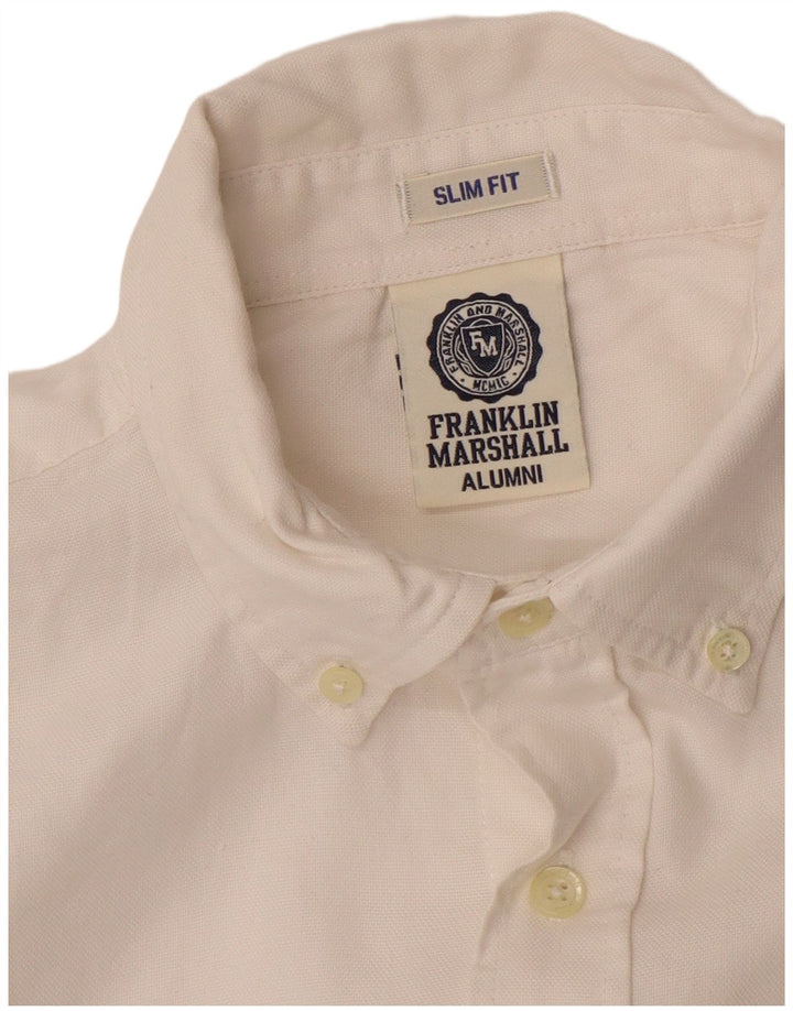 FRANKLIN MARSHALL Mens Slim Fit Shirt Medium White