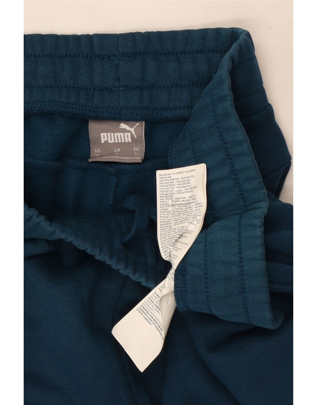 Puma Mens Tracksuit Trousers Joggers Large  Blue Cotton