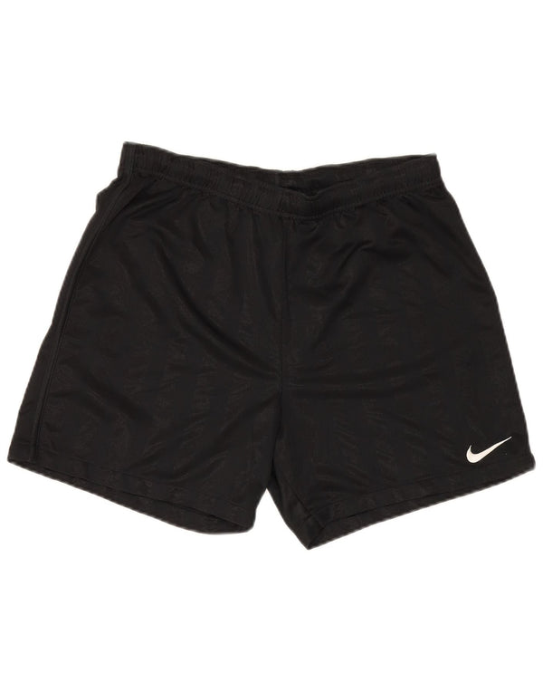 Nike Mens Sport Shorts Medium Black Pinstripe Polyester
