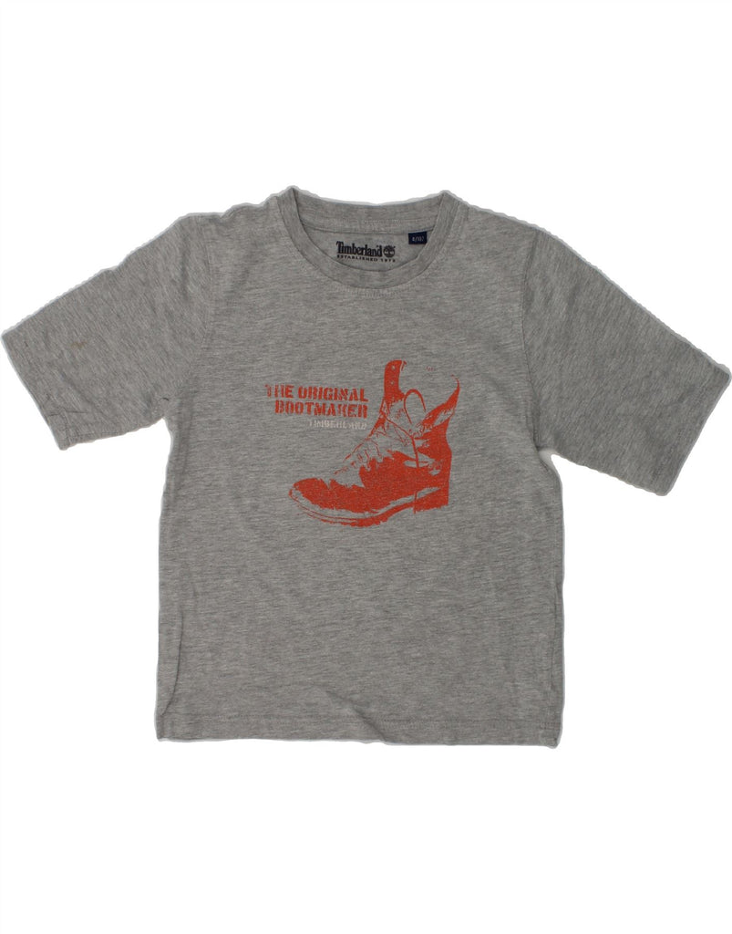 TIMBERLAND Boys Graphic T-Shirt Top 3-4 Years Grey Cotton | Vintage Timberland | Thrift | Second-Hand Timberland | Used Clothing | Messina Hembry 