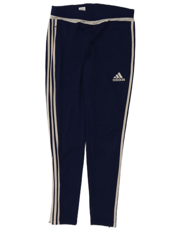 Adidas Mens Climacool Leggings Small Navy Blue Polyester