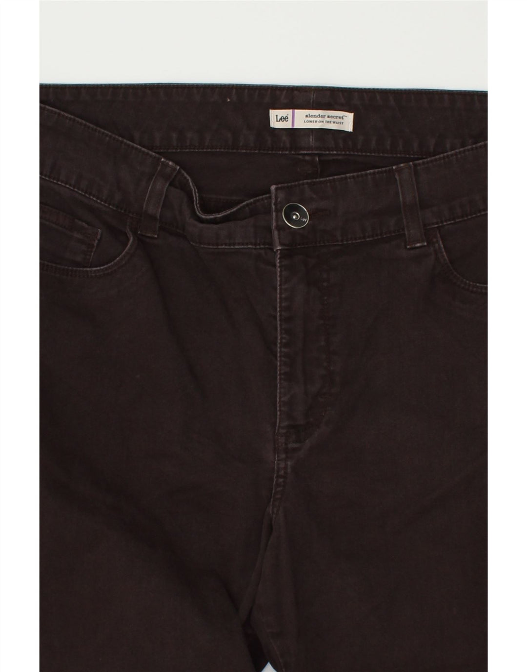 LEE Womens Bootcut Casual Trousers W36 L29 Brown | Vintage Lee | Thrift | Second-Hand Lee | Used Clothing | Messina Hembry 