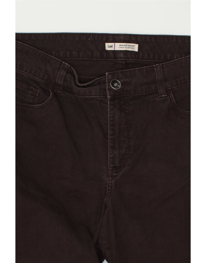 LEE Womens Bootcut Casual Trousers W36 L29 Brown | Vintage Lee | Thrift | Second-Hand Lee | Used Clothing | Messina Hembry 