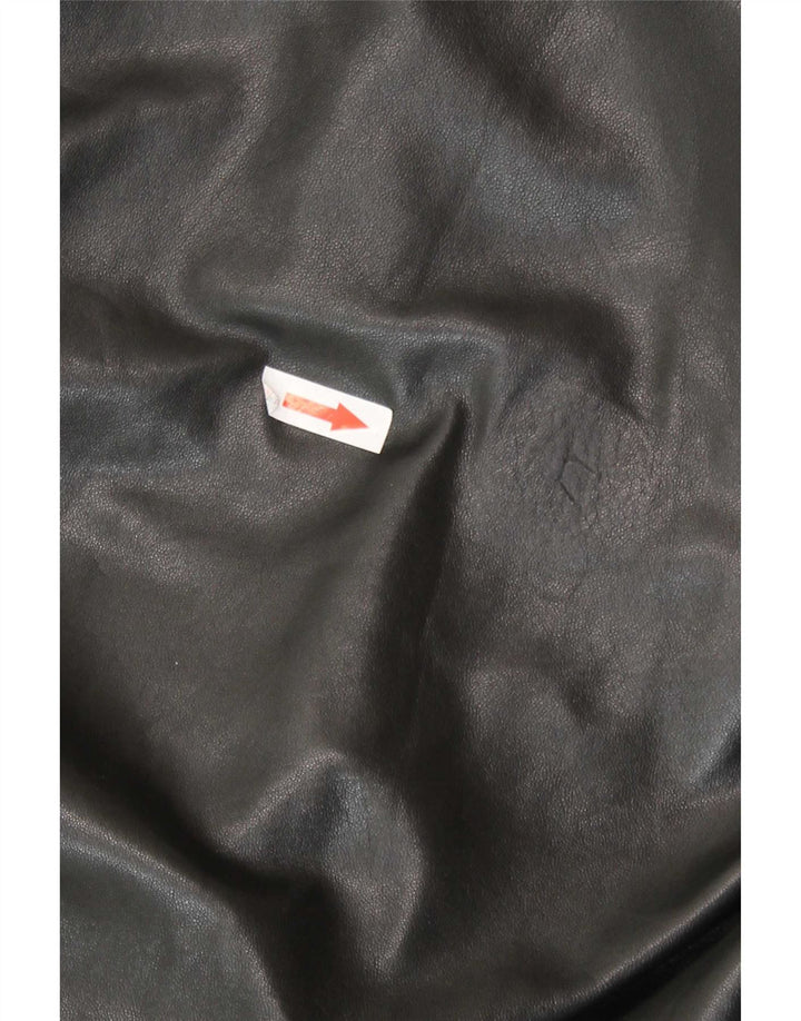 Lamatta Mens Leather Jacket IT 52 XL Black