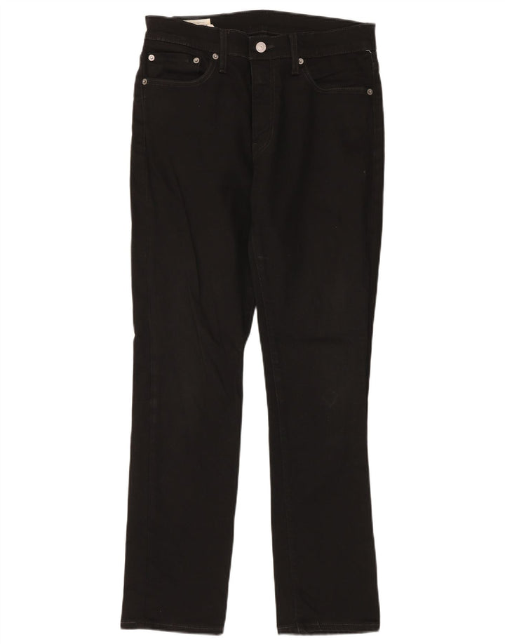LEVI'S Mens 511 Slim Jeans W32 L30 Black Cotton