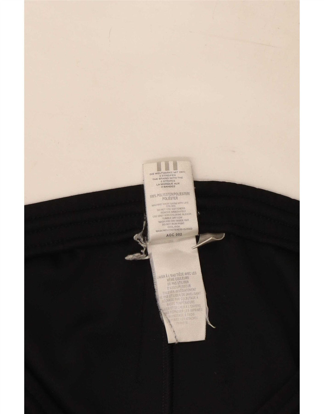Adidas Boys Tracksuit Trousers 15-16 Years Black Polyester