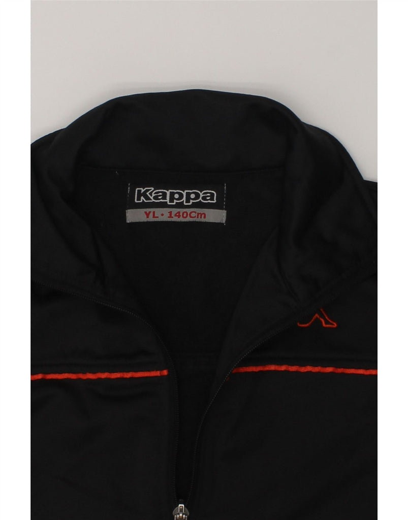 KAPPA Boys Tracksuit Top Jacket 9-10 Years Large Black Colourblock | Vintage Kappa | Thrift | Second-Hand Kappa | Used Clothing | Messina Hembry 