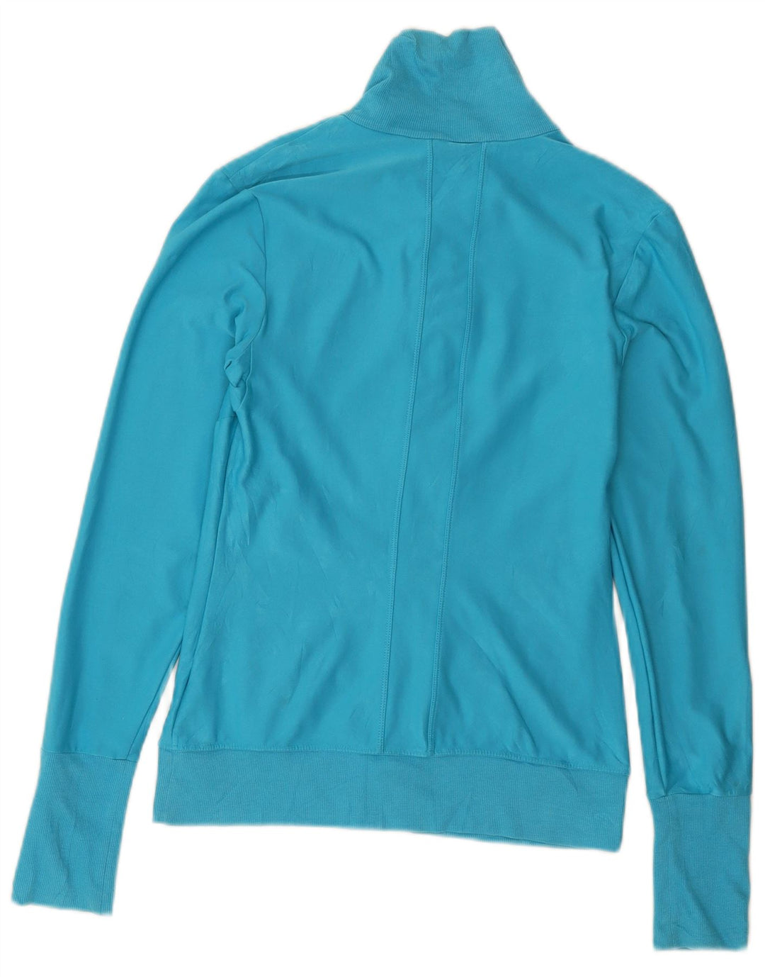 NIKE Womens Dri Fit Tracksuit Top Jacket UK 8/10 Small Blue Polyester