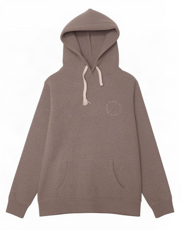 Jack Wills Womens Oversized Hoodie Jumper UK 10 Small Grey Flecked Cotton