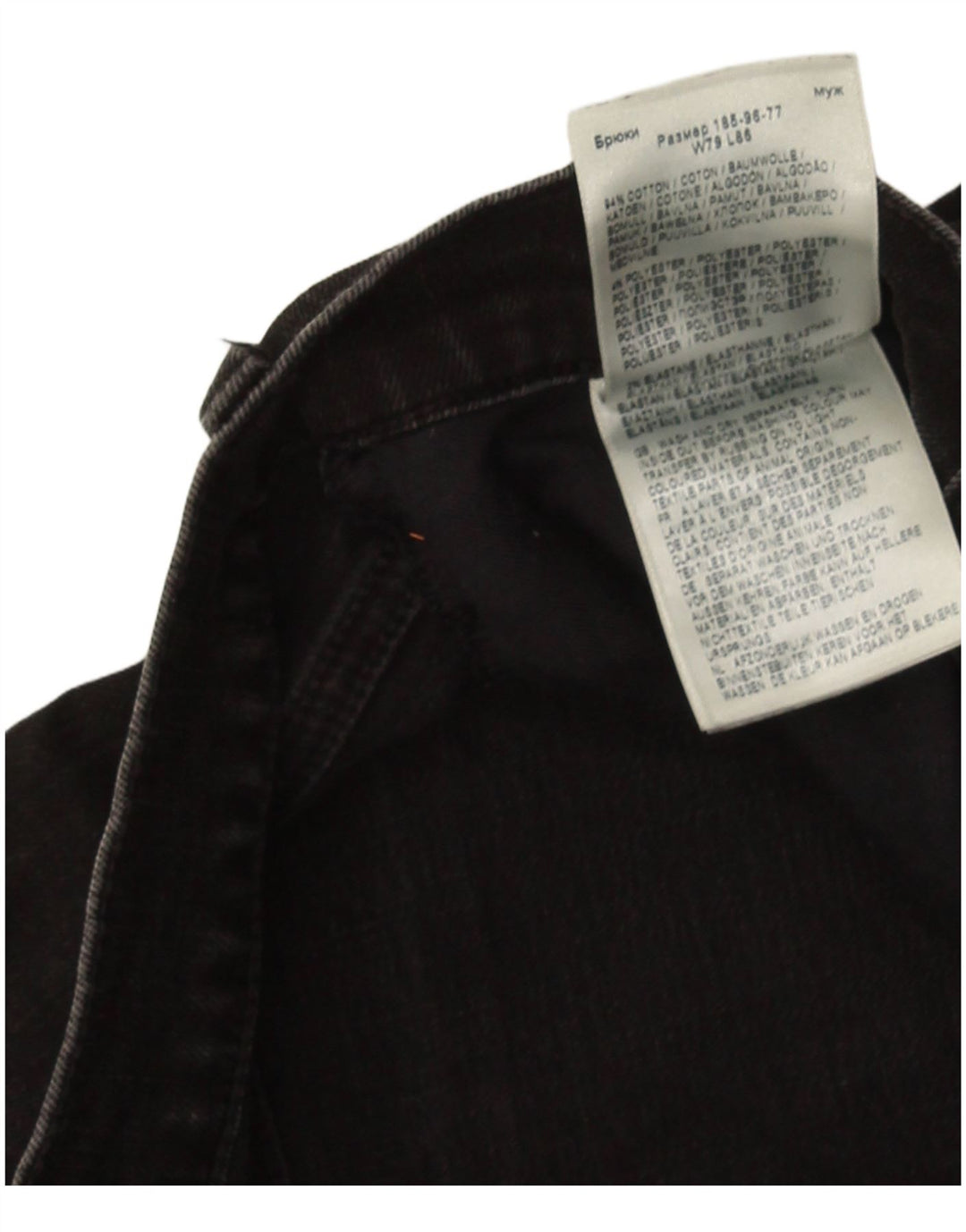 Lee Mens Luke Slim Jeans W31 L31 Black Cotton