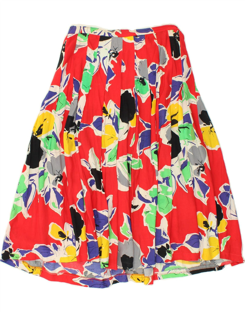 MARINA RINALDI Womens Flared Skirt Size 19 Small W28  Red Floral Vintage Marina Rinaldi and Second-Hand Marina Rinaldi from Messina Hembry 