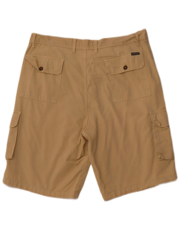 CARRERA Mens Cargo Shorts IT 54 2XL W38 Beige Cotton