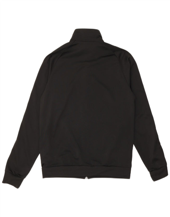 ADIDAS Mens Tracksuit Top Jacket Medium Black Polyester