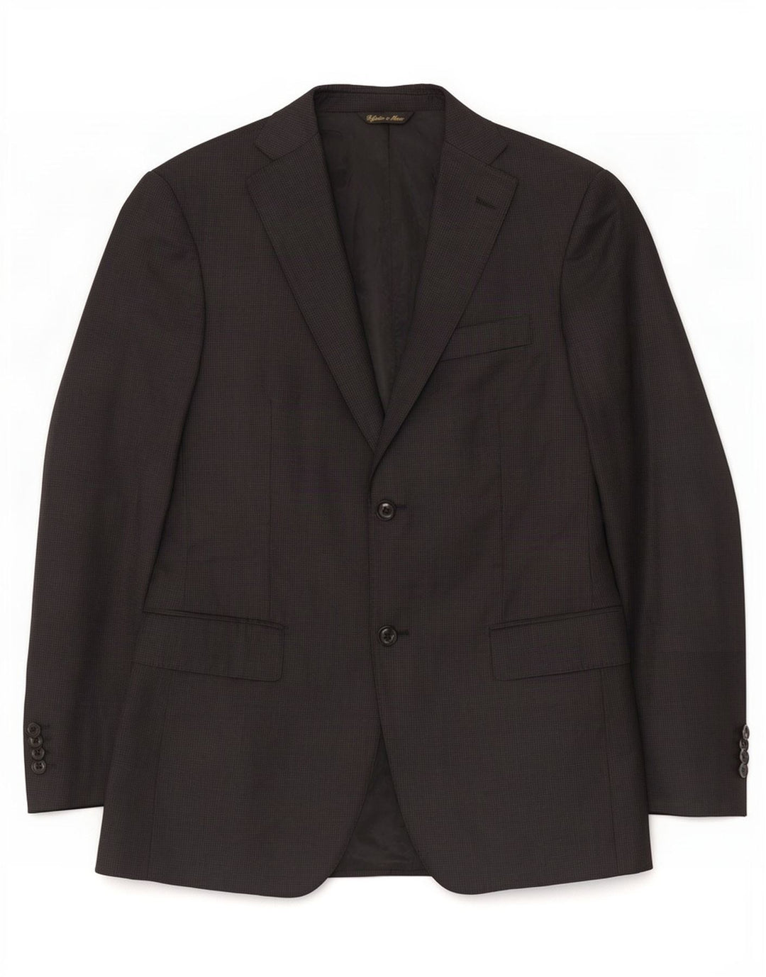 Loro Piana Mens 2 Button Blazer Jacket IT 48 Medium Black Virgin Wool