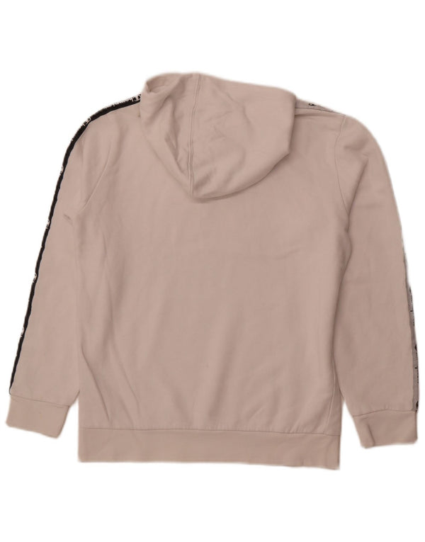 CHAMPION Boys Graphic Hoodie Jumper 13-14 Years XL  White Colourblock