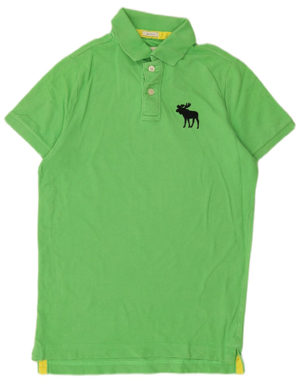 Abercrombie & Fitch Mens Polo Shirt Large Green Cotton