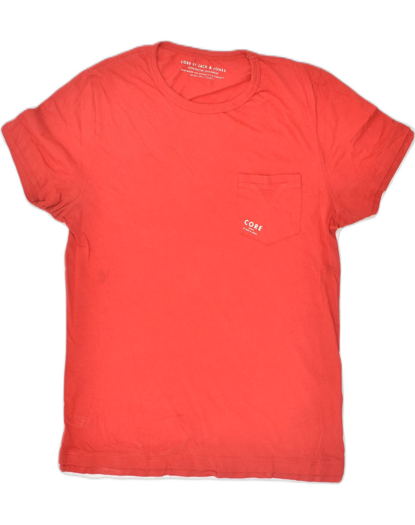 JACK & JONES Mens Core T-Shirt Top Small Red Cotton | Vintage Jack & Jones | Thrift | Second-Hand Jack & Jones | Used Clothing | Messina Hembry 