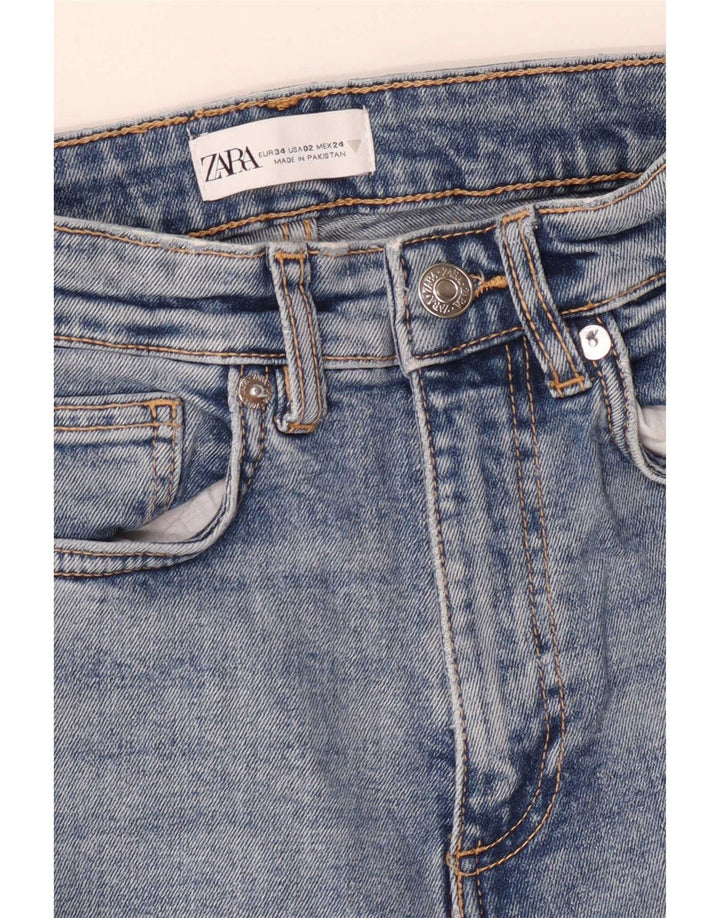 Zara Womens Bootcut Jeans EU 34 2XS W24 L24 Blue