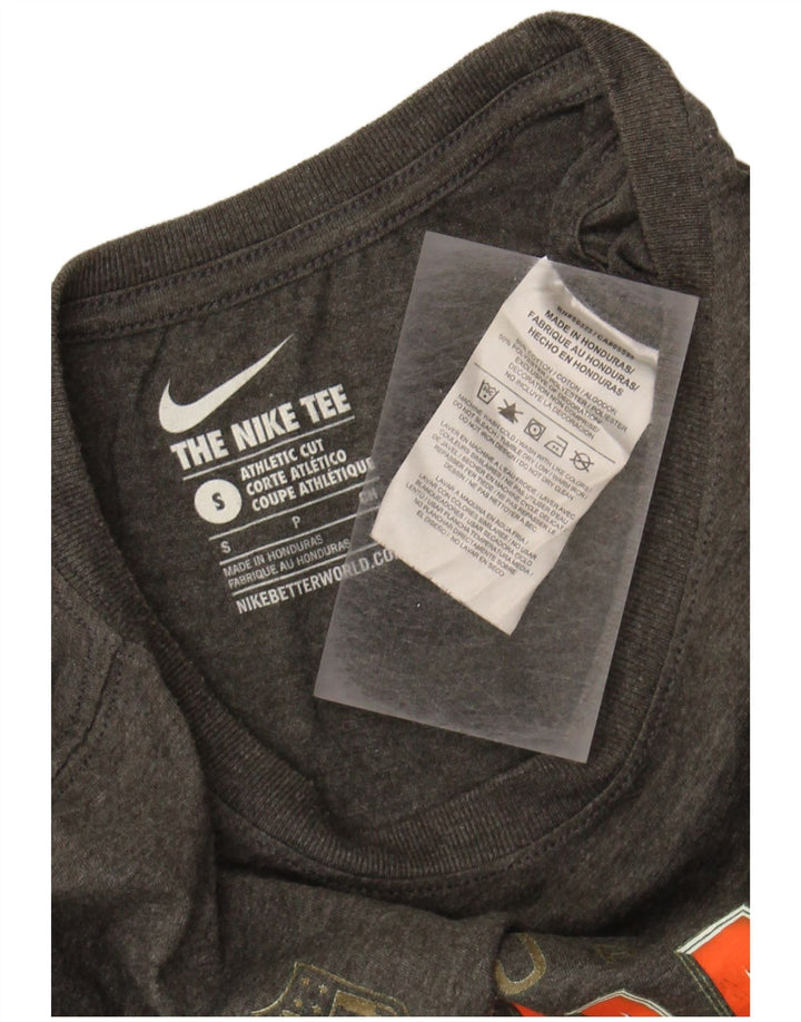 NIKE Mens Denver Broncos Graphic T-Shirt Top Small Grey Cotton