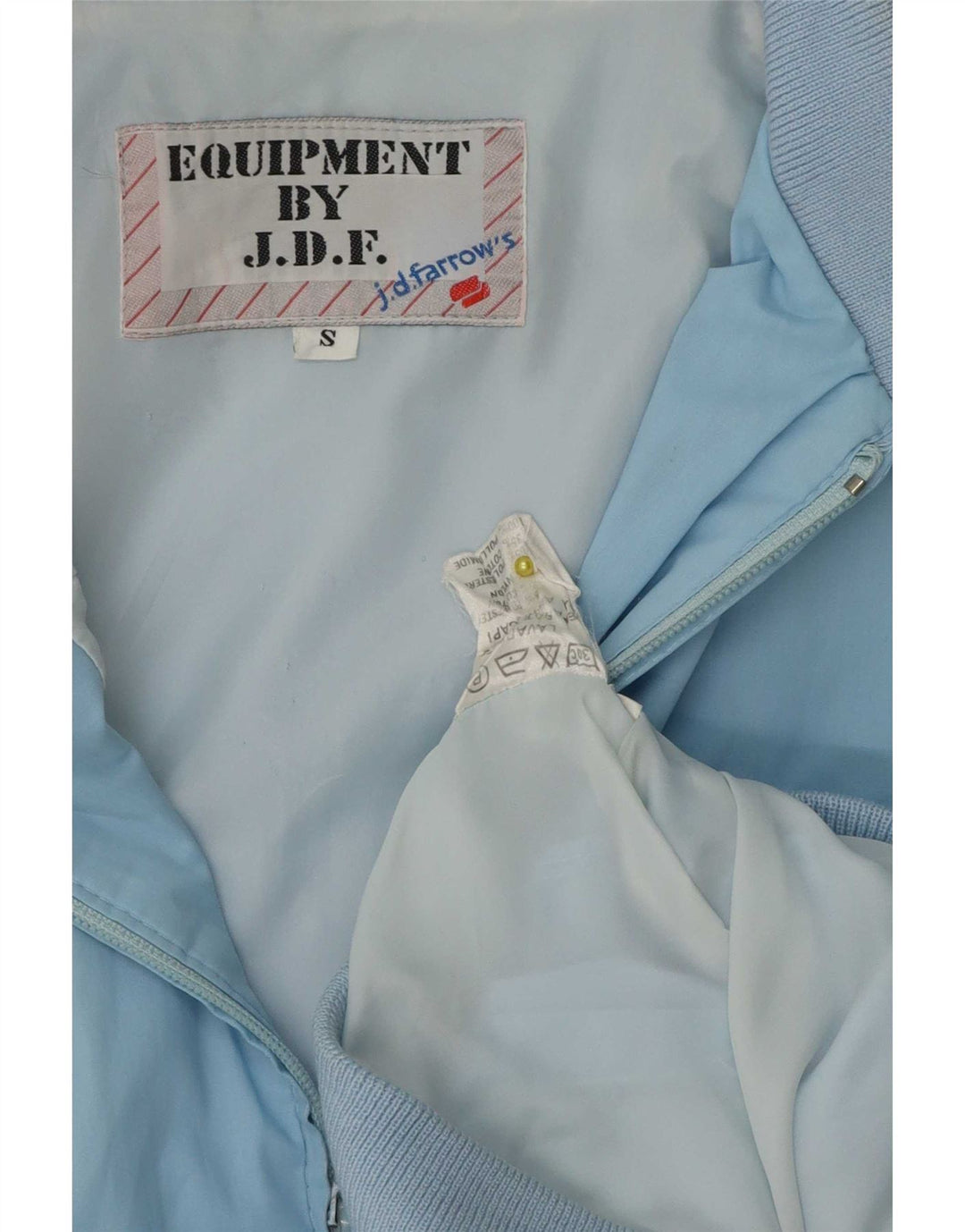 Vintage Mens Military Bomber Jacket UK 36 Small Blue Polyester