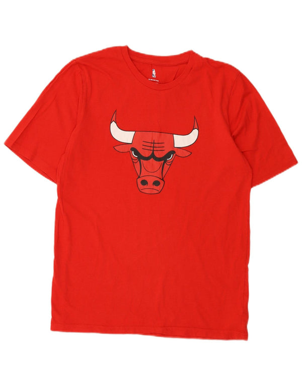 NBA Boys Chicago Bulls Graphic T-Shirt Top 13-14 Years XL Red Cotton