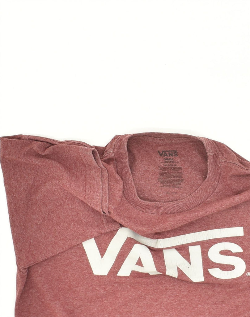 VANS Mens Graphic T-Shirt Top Small Maroon Cotton | Vintage Vans | Thrift | Second-Hand Vans | Used Clothing | Messina Hembry 