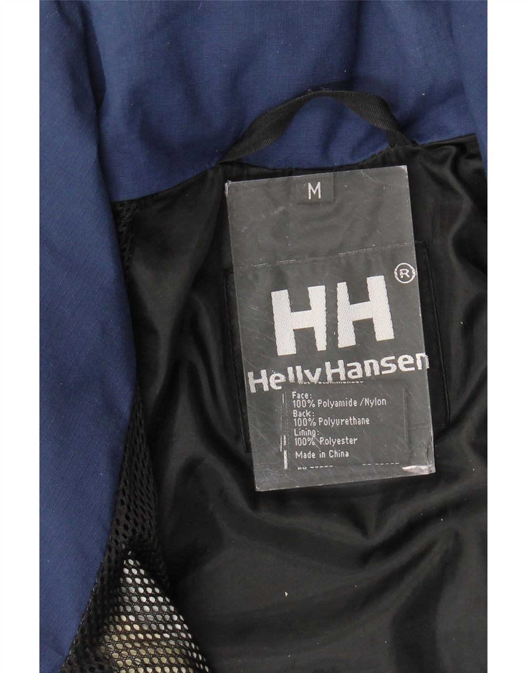 Helly Hansen Mens Hooded Rain Jacket UK 38 Medium Green Colourblock