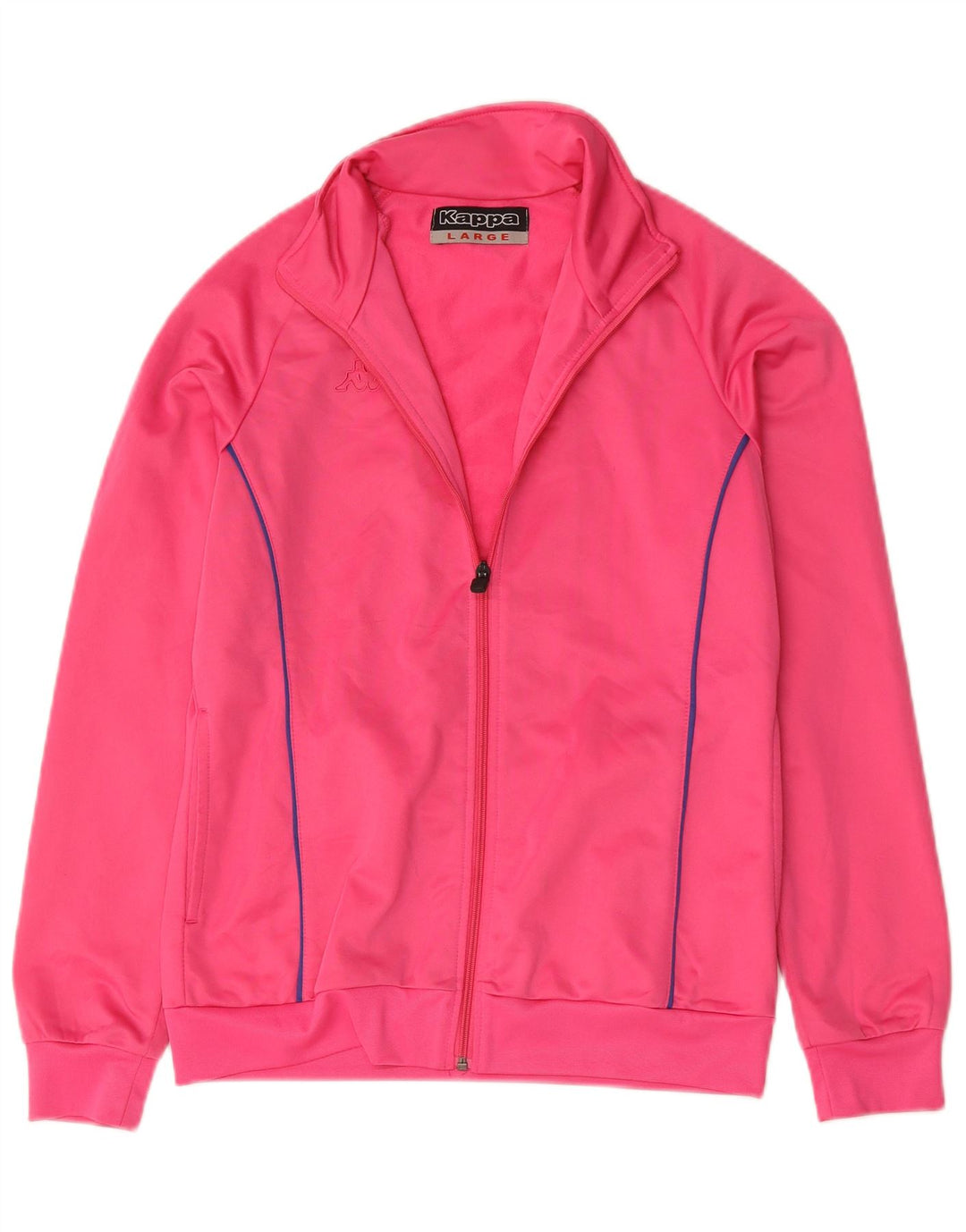 Kappa Womens Tracksuit Top Jacket UK 16 Large Pink Polyester