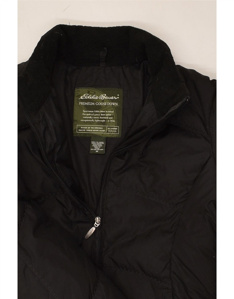 EDDIE BAUER Womens Padded Jacket UK 14 Medium Black Polyester | Vintage Eddie Bauer | Thrift | Second-Hand Eddie Bauer | Used Clothing | Messina Hembry 