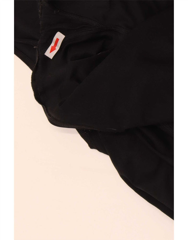 Nike Womens Dri Fit Graphic Leggings UK 14 Medium Black Polyester
