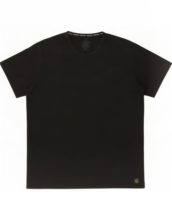 Calvin Klein Mens T-Shirt Top XL Black Cotton