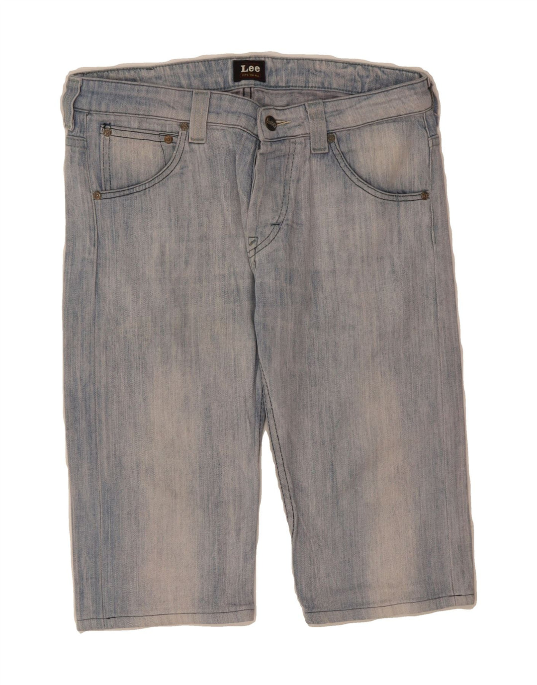 LEE Mens Powell Denim Shorts W32 Medium Blue Cotton Vintage Lee and Second-Hand Lee from Messina Hembry 