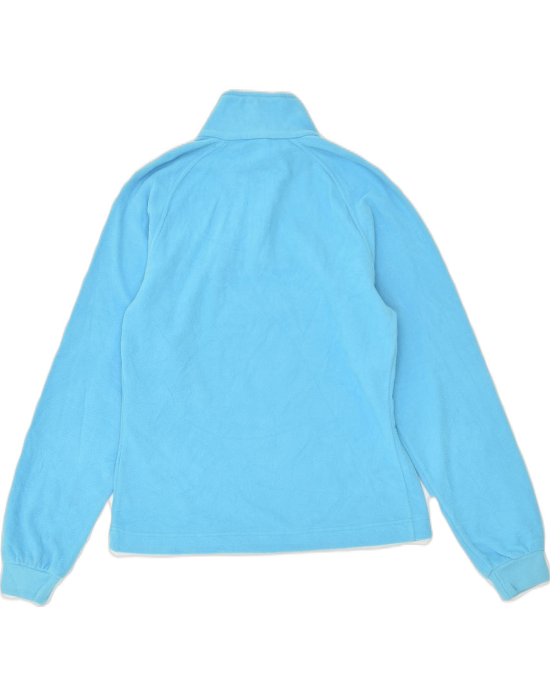 COLMAR Womens Zip Neck Fleece Jumper UK 10 Small Blue Polyester | Vintage Colmar | Thrift | Second-Hand Colmar | Used Clothing | Messina Hembry 