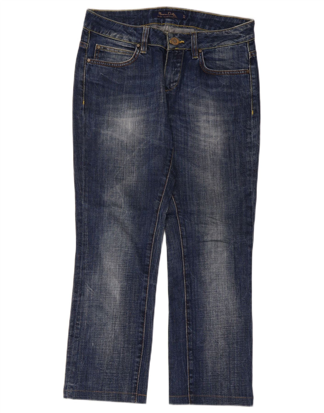 Massimo Dutti Womens Cropped Jeans W27 L25 Blue Cotton