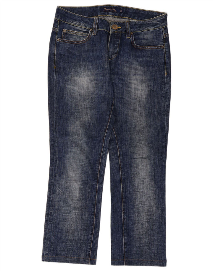 Massimo Dutti Womens Cropped Jeans W27 L25 Blue Cotton