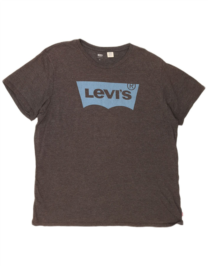 LEVI'S Mens Graphic T-Shirt Top 2XL Grey