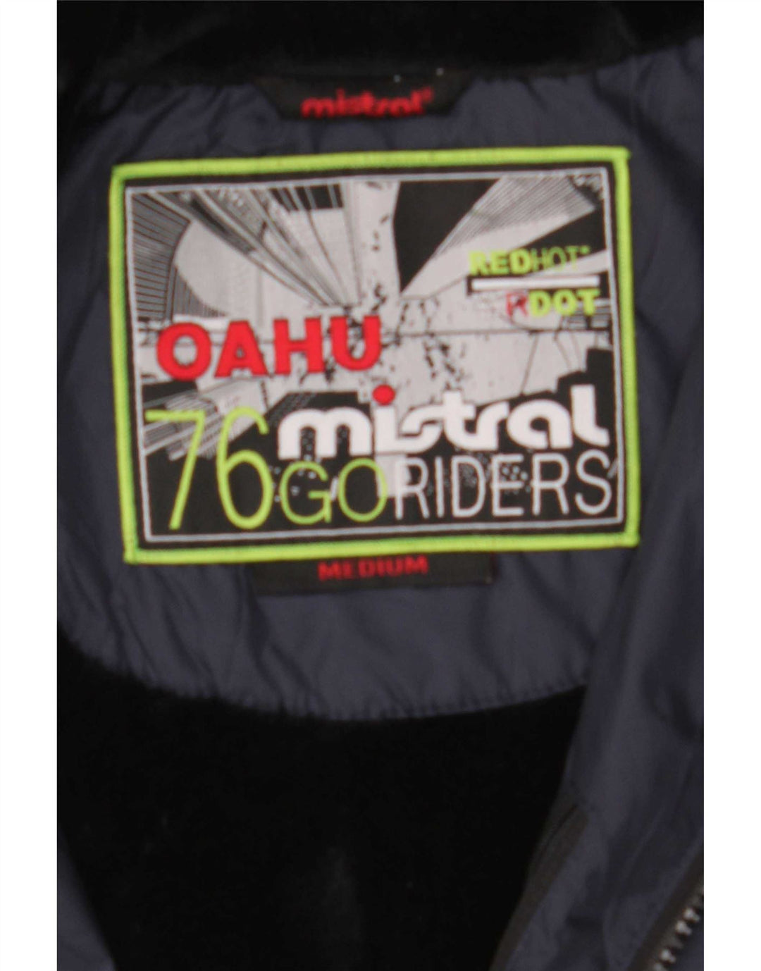 Mistral Mens Hooded Windbreaker Jacket UK 38 Medium Navy Blue Polyester