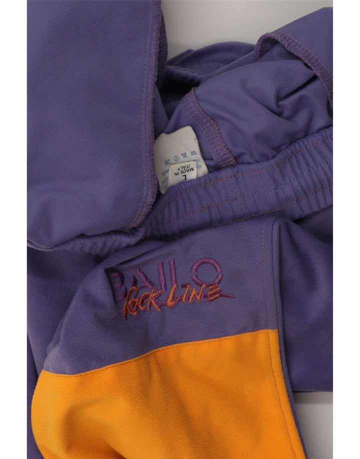 Bailo Mens Tracksuit Trousers Joggers Large  Purple Colourblock Polyester