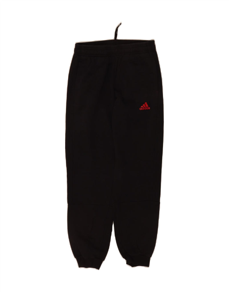 ADIDAS Boys Tracksuit Trousers Joggers 11-12 Years Black Cotton Vintage Adidas and Second-Hand Adidas from Messina Hembry 