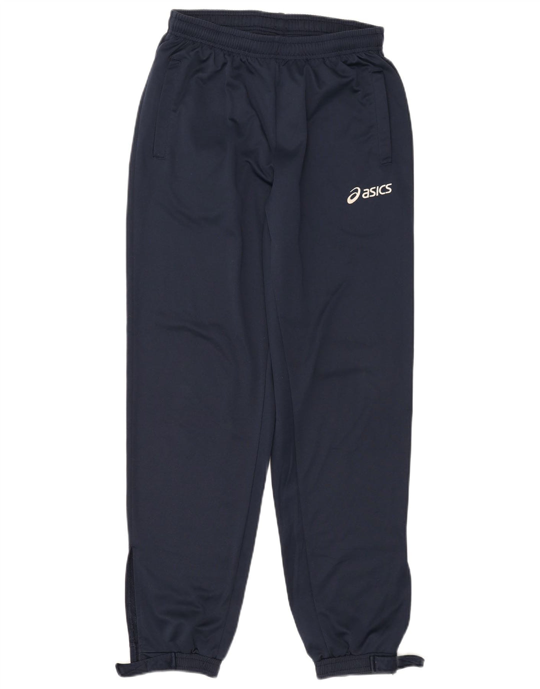 Asics Mens Tracksuit Trousers Joggers Medium  Navy Blue Polyester
