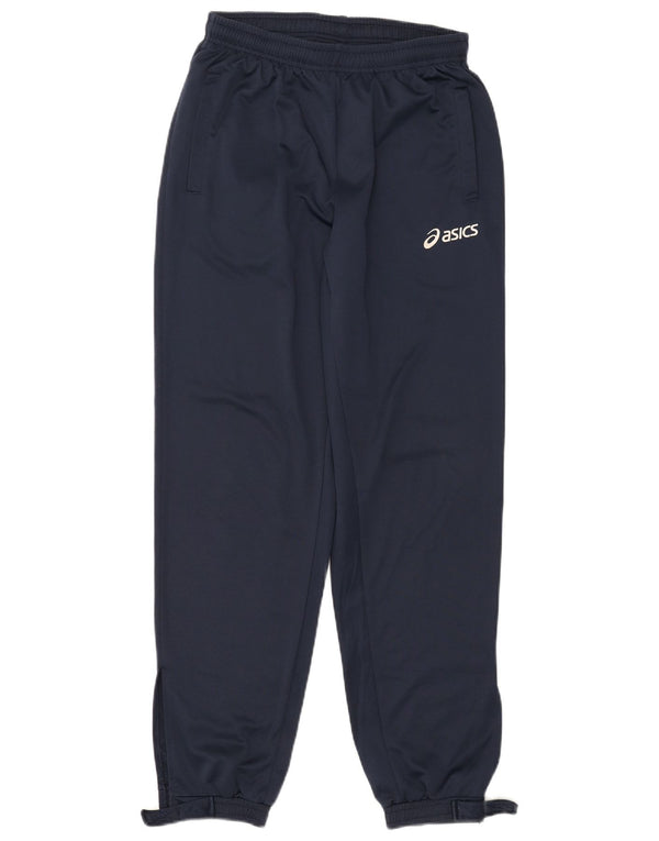 Asics Mens Tracksuit Trousers Joggers Medium  Navy Blue Polyester