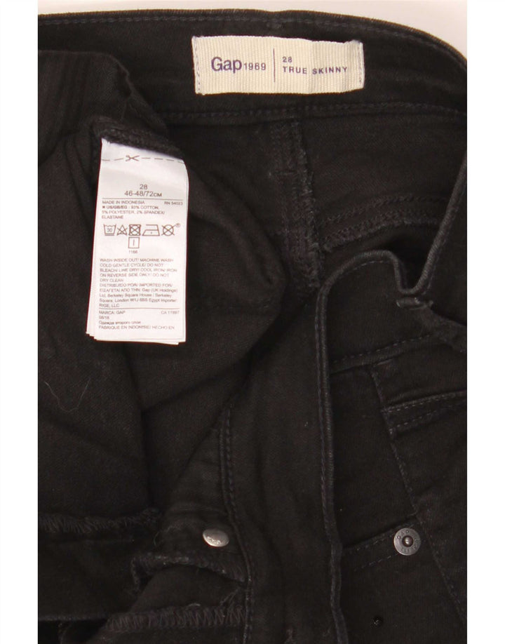 Gap Womens Skinny Jeans W26 L28 Black Cotton
