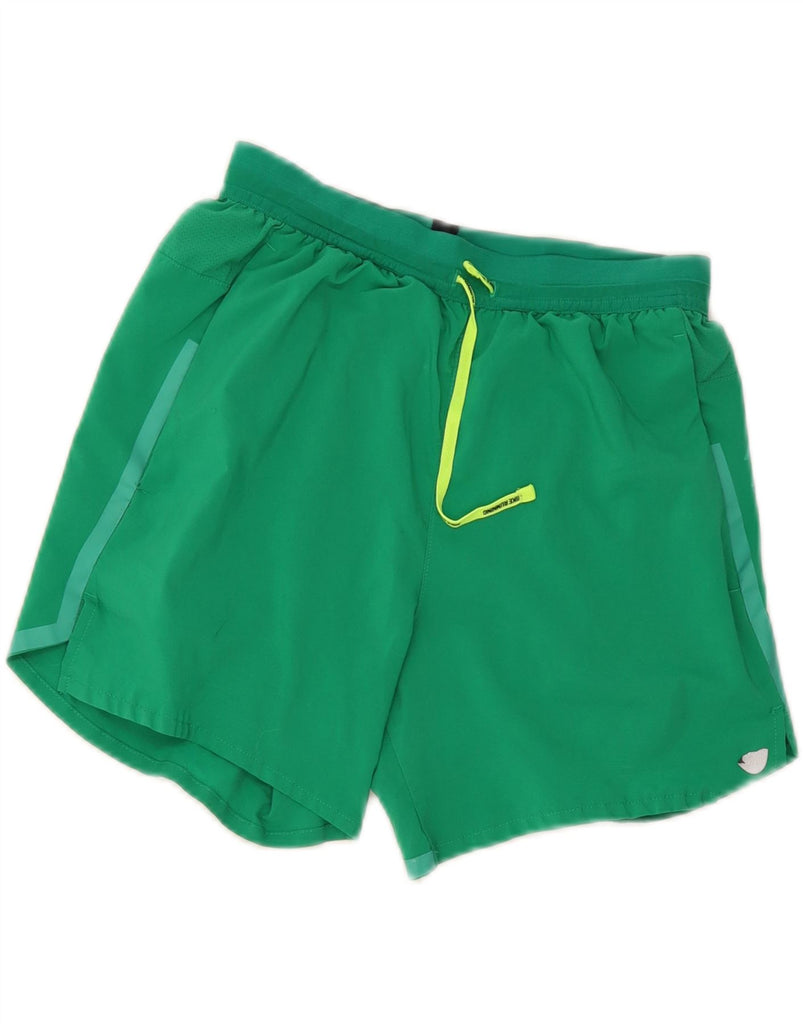 NIKE Mens Sport Shorts UK 10 Small Green Vintage Nike and Second-Hand Nike from Messina Hembry 