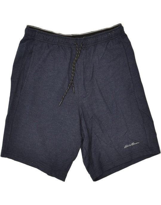EDDIE BAUER Mens Sport Shorts Medium Navy Blue Rayon