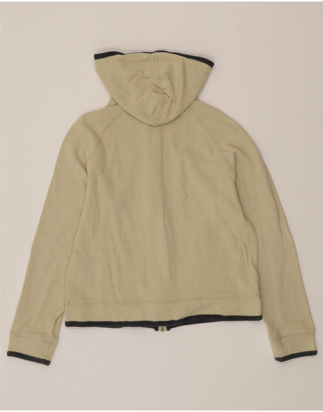 SERGIO TACCHINI Womens Zip Hoodie Sweater IT 44 Medium Beige Cotton