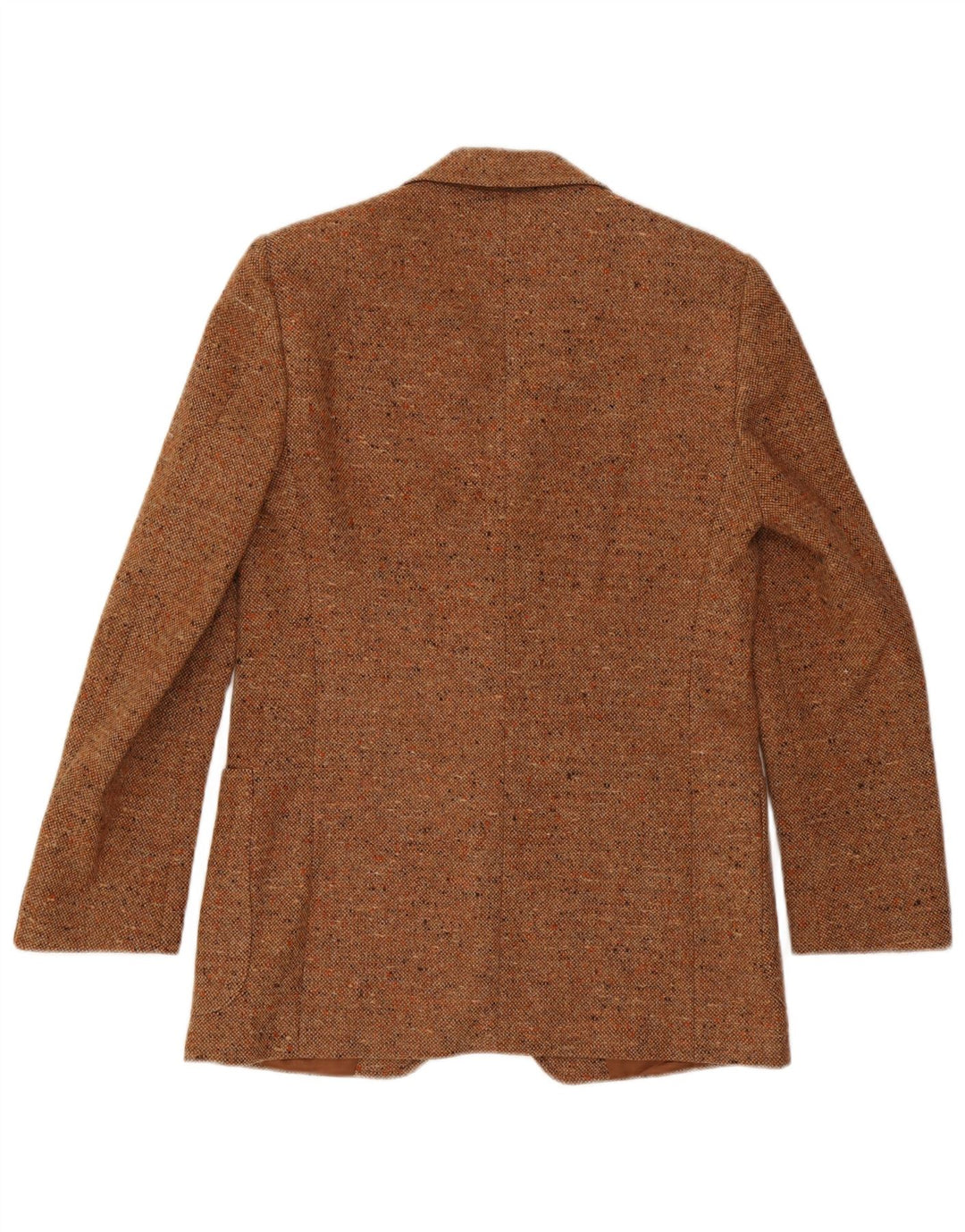 Vintage Mens 2 Button Blazer Jacket IT 50 Large Brown Flecked