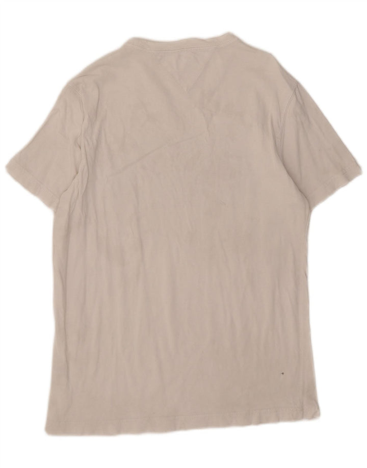 Tommy Hilfiger Mens Graphic T-Shirt Top Large White Cotton