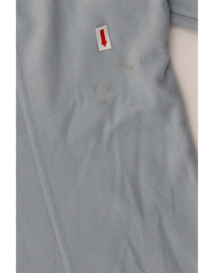 THE NORTH FACE Womens Zip Neck Fleece Jumper UK 16 Large Blue Polyester