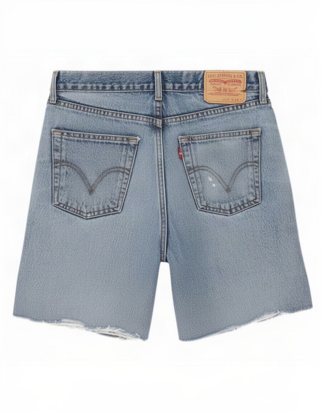 Levi's Mens 751 Distressed Denim Shorts W34 Large Blue